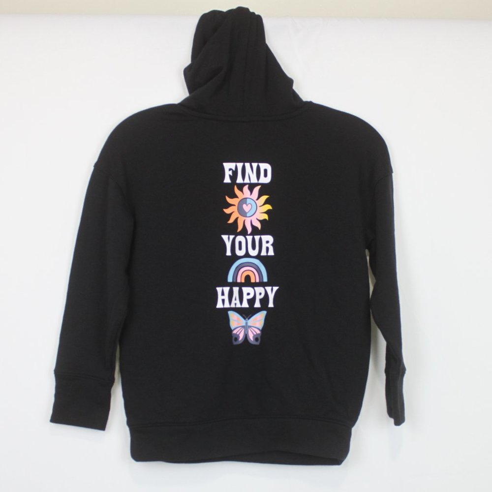 Old Navy Find Your Happy Graphic Pullover Long Sleeve Hooded Sweater - Picture 5 of 8